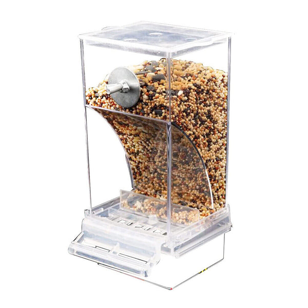 1 or 2x No Mess Bowl Auto Cage Bird Feeder Cup Automatic Parrot Canary Cockatiel