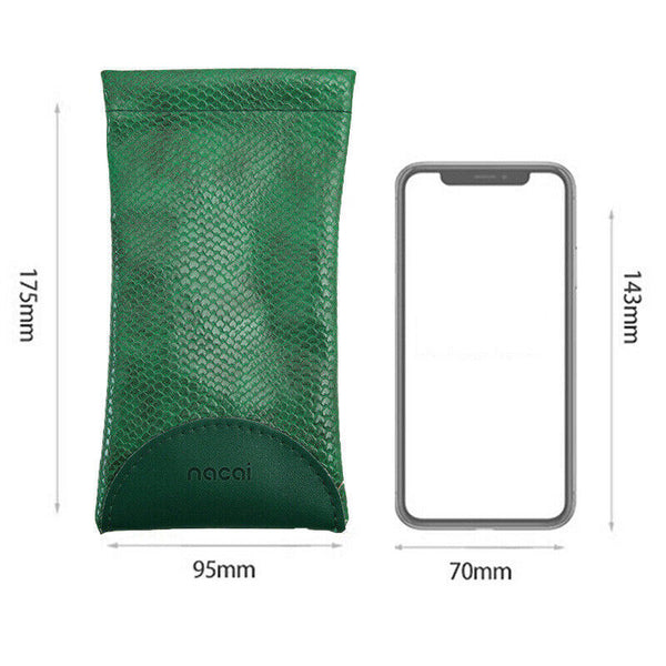 Mouth Snapped Sunglasses Eyeglass Glasses Case Soft Pouch Bag Pocket Spectacle