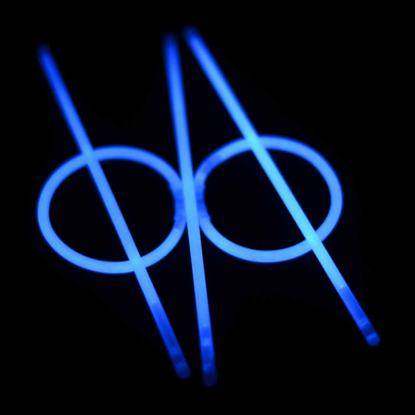 100 Blue Glow Sticks Bracelets Light Party Glowsticks Glow in the dark Toys Light - Lets Party