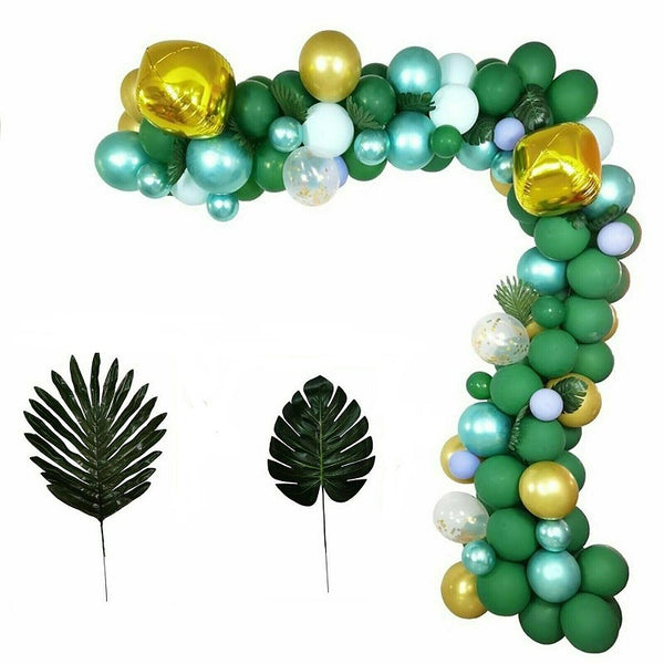 167PCS Jungle Safari Green Balloon Arch Garland Kit Baby Birthday Party Decor - Lets Party