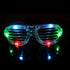 30pcs LED Glasses Flashing RockStar Shutter Shades Sunglasses Glow in the dark - Lets Party