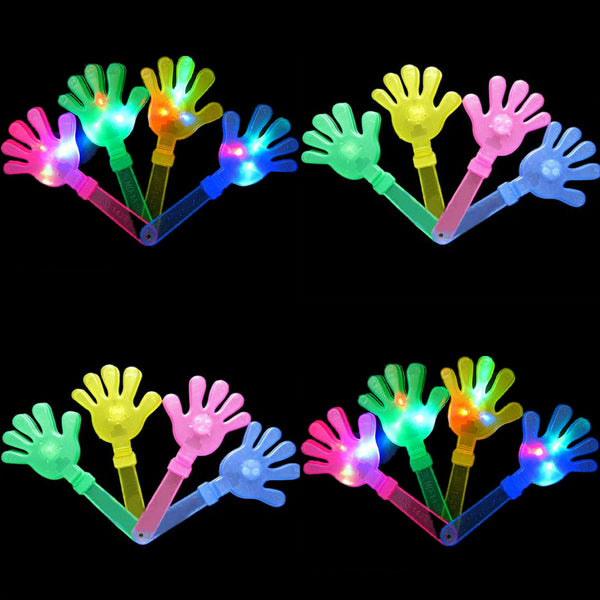  LED Light Hand Clap Clapper Luminous Hands Palms Fluorescent Light Up Toys - Lets Party