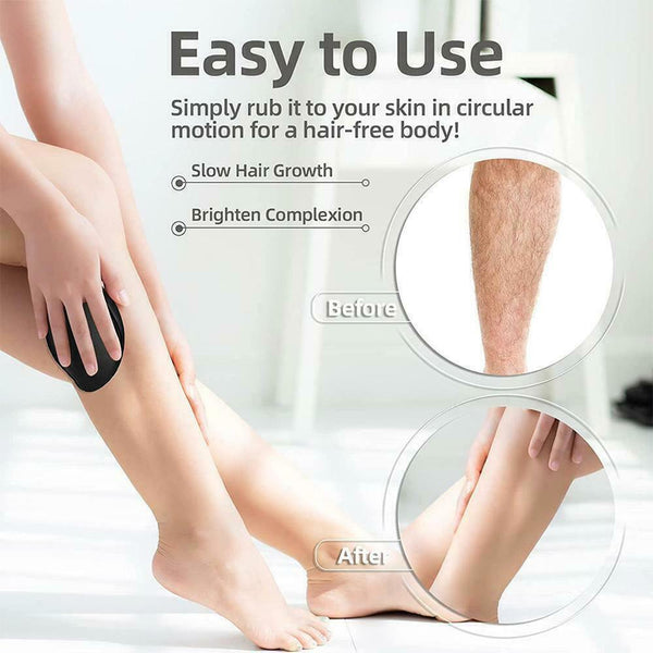 Silver Painless Physical Hair Removal Epilators Crystal Hair Eraser for Women Men - Lets Party