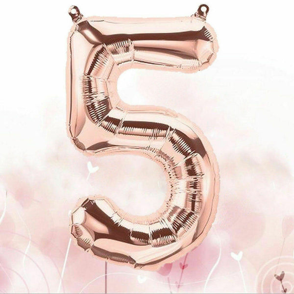 50th Rose Gold Birthday Pack 50 Years Old Garland Balloons Decorations Party  - Lets Party