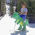 Inflatable Green Dinosaur Rider Costume Suit Fan Costume Dress Party Funny Adult - Lets Party