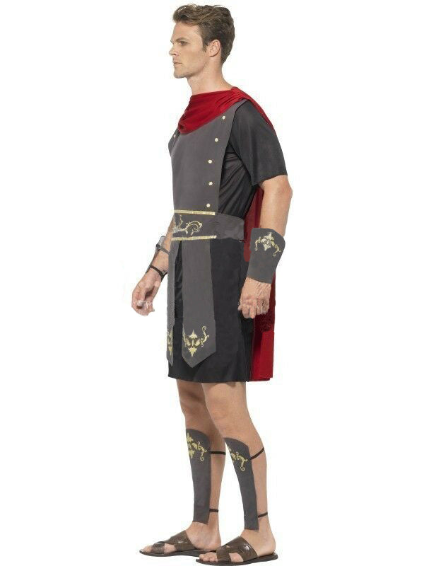 Mens Roman Soldier Costume Gladiator Hercules Toga Medieval Halloween Outfits - Lets Party