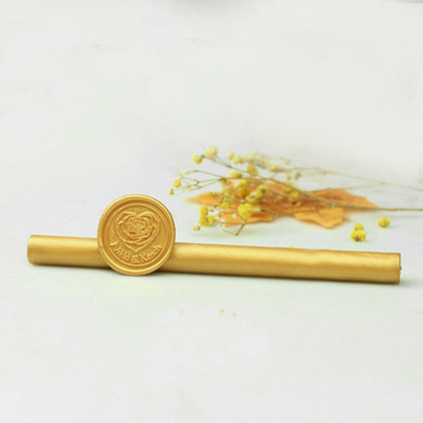 Sealing Wax Round Stick Glue Gun Stamp Seal Candle Envelope Invitations Wedding - Lets Party