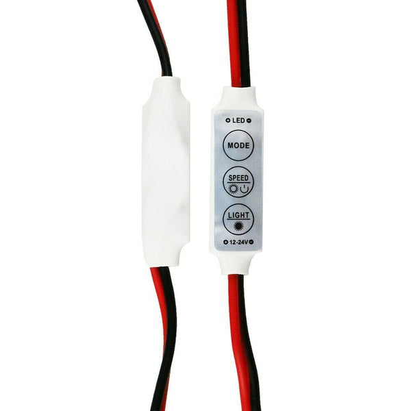 12V Mini Dimmer LED Strip Light Controller SDM ON OFF Switch 3528 5050 72W DC - Lets Party