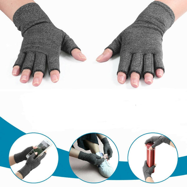 Arthritis Gloves Compression Joint Finger Pain Relief Hand Wrist Support Brace - Lets Party