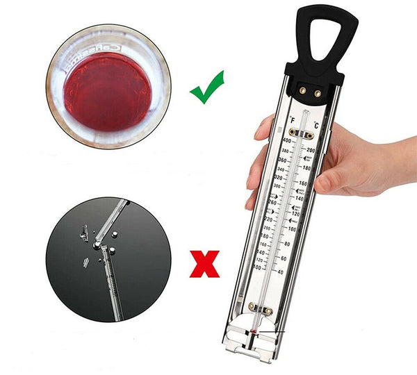 Candy Home Cooking Thermometer Portable for Sugar Kitchen Crafts Stainless Steel - Lets Party