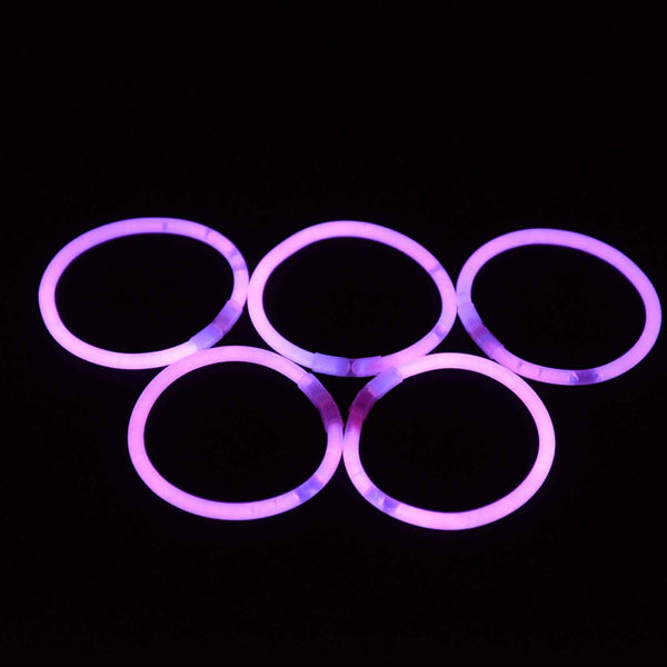 100 Pink Glow Sticks Bracelets Light Party Glowsticks Glow in the dark Toys Light - Lets Party