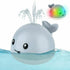 Baby Bath Toys Grey Whale Automatic Spray Water Bath Toy w/ LED Light Kids Xmas Gift - Lets Party