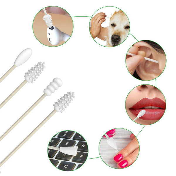 Reusable Cotton Swab Ear Cleaning Cosmetic Safety Silicone Cotton Buds Sticks - Lets Party
