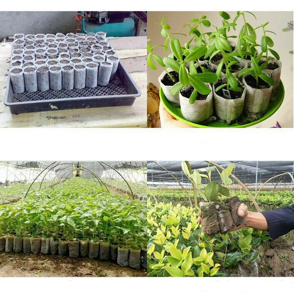 400X Garden Plant Nursery Bags Yard Plant Holder Grow Seedling Planting Pots - Lets Party