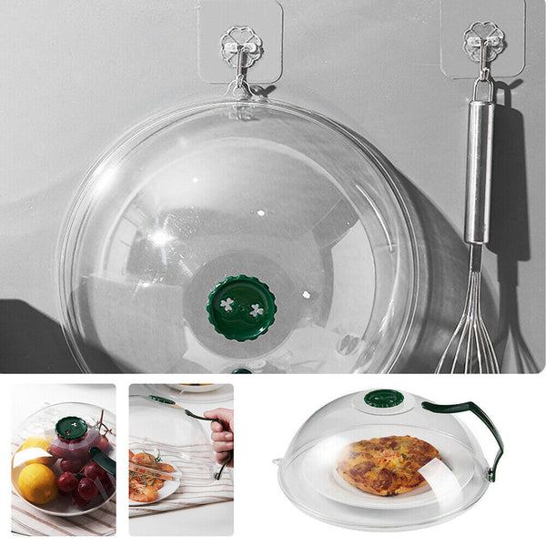 Microwave Food Dish Anti-Splatter Cover Guard Lid With Steam Vents Plate Covers - Lets Party