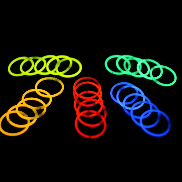 Mixed Colour Glow Sticks Bracelets Party Glowsticks Glow In The Dark - Lets Party