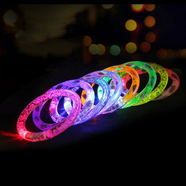 LED Bracelet Bubble Colour Changing Bangle Party Luminous Glow in the dark - Lets Party