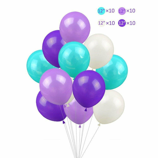 76 Pcs/Set Mermaid Theme Balloons Birthday Baby Party Wedding Decorations Banner - Lets Party