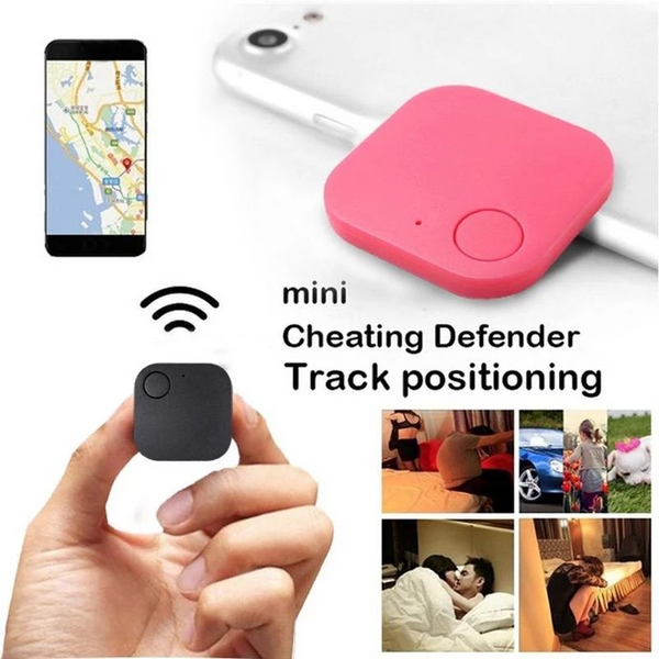 Pink GPS Tracker Kids Pets Keys Car Alarm Locator Realtime Finder Tag Tracking - Lets Party