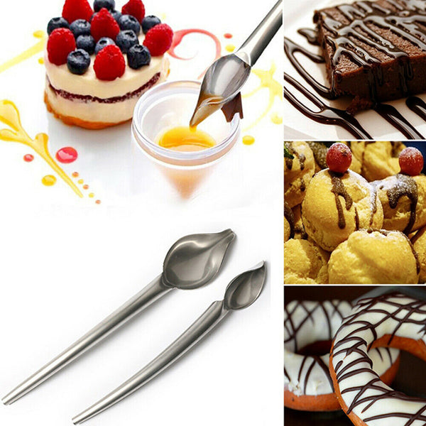 DIY Chocolate Spoon Dessert Decorating Spoon Filter Spoons Cake Decoration S/L - Lets Party