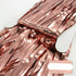 Rose Gold Foil | Metallic Tinsel Curtain | Foil Backdrop | Wedding Birthday Decor