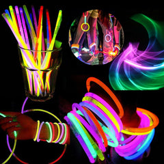 250PCS Multi Color Glow Sticks Love Shaped Glasses Light Party Glow In The Dark