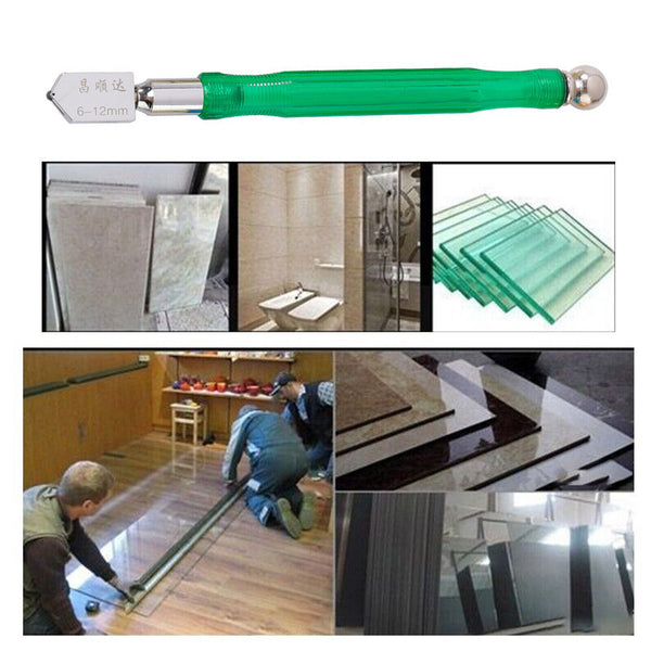 3PCS 3-12mm Glass Cutter Oil Feed Tungsten Carbide Alloy Cutting Glazing Tool AU