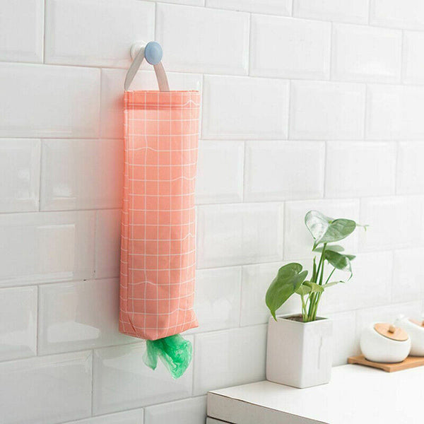 Plastic Bag Bags Hanger Organizer Storage Kitchen Trash Garbage Dispenser Holder