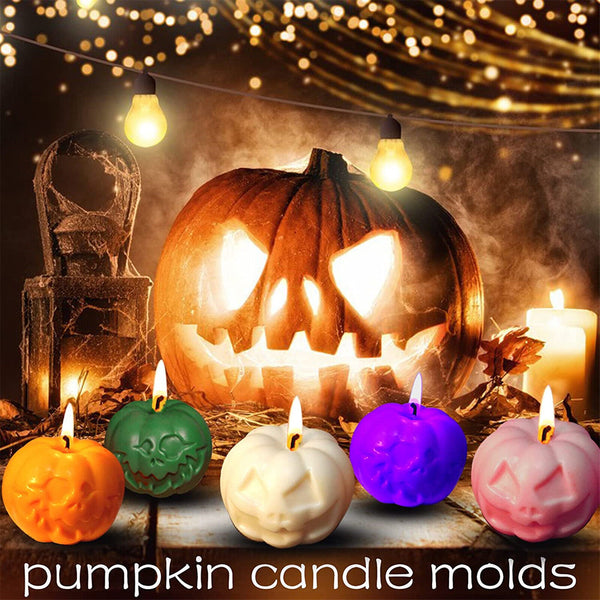 Pumpkin Candle Silicone Mold DIY Resin Soap Craft Making Moulds Christmas Decor