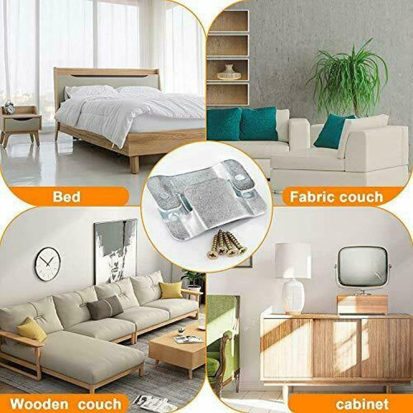8x Sofa Sectional Couch Connector Universal Sofa Connector Bracket Interlocking
