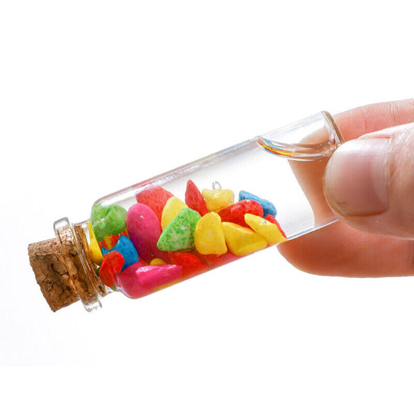 20pcs Mini Glass Vials Container Bottles With Cork Top Mini Wish Bottle Jar 40ml