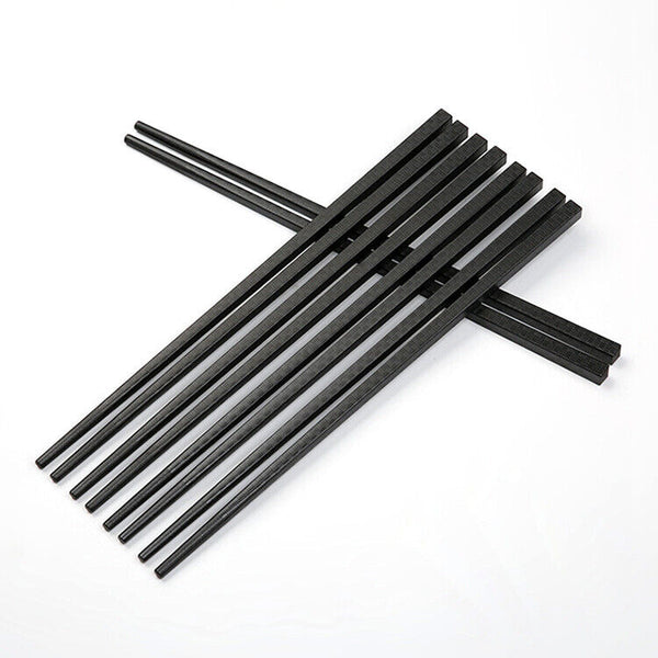 5/10/20 Pairs Alloy Laser Engraving Chopsticks Non-Slip Reusable Sushi Stick AU