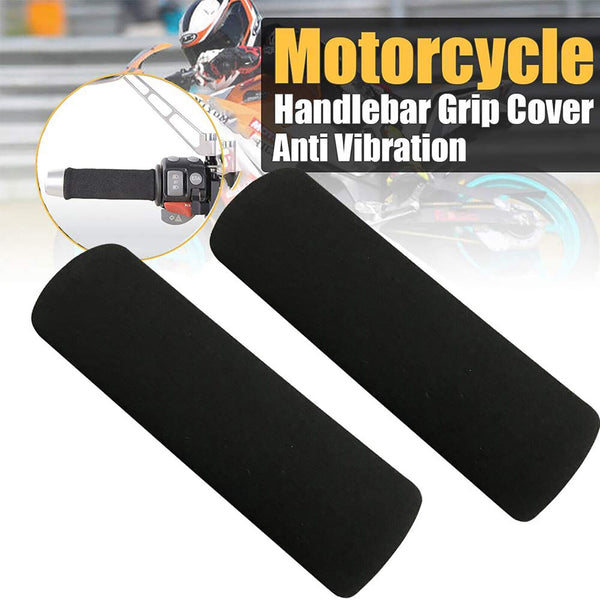 4/8/12X Motorbike Motorcycle Slip-On Foam Anti Vibration Comfort Handlebar Cover