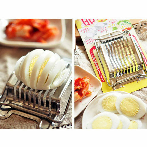 Stainless Steel Boiled Egg Slicer Cutter Mushroom Tomato Ham Kitchen Chopper