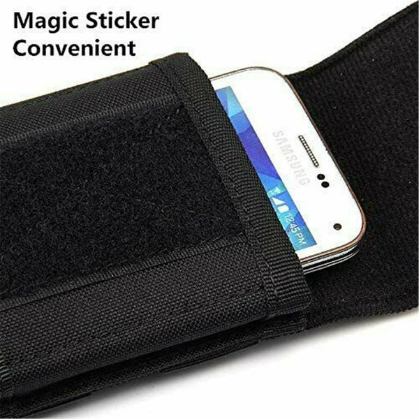 2x Universal Outdoor Tactical Mobile Phone Pouch Holster Case Bag Hook Holder AU