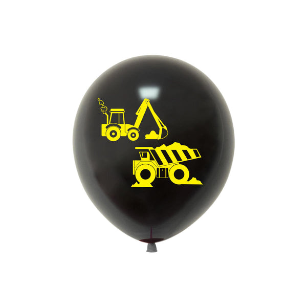 24/48PCS Construction Truck Balloon Set Party Supplies Kids Birthday Decoration