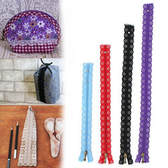 20X  Lace Edge Puller Zip Tailor Zipper Mixed Color Sewing Tool Craft Nylon New