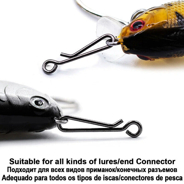 Fishing Snap J Clip Connector 25pcs - Fastest Changing Squid Jig Egi Swivel Lure