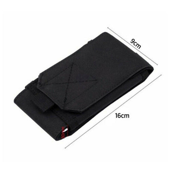 2x Universal Outdoor Tactical Mobile Phone Pouch Holster Case Bag Hook Holder AU
