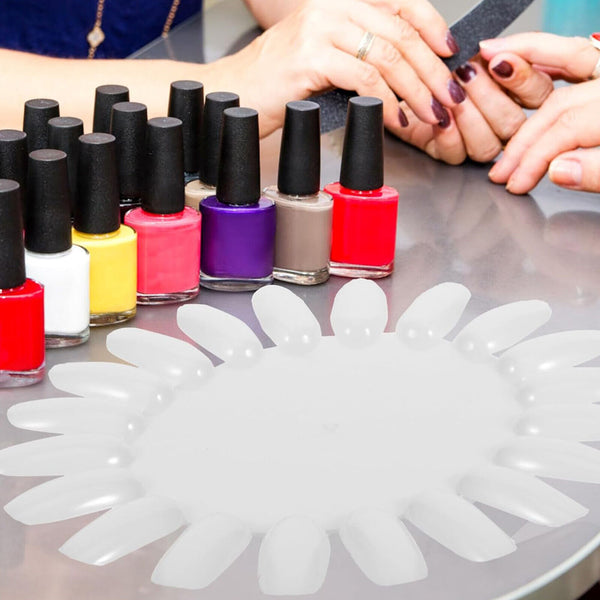 Nail Polish Color Display Wheels Chart Natural White Tips Swatch UV Gel AU