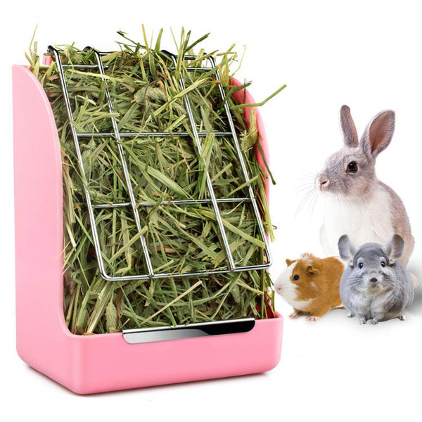 2Styles Rabbit Hay Bag Guinea Pig Pet Hanging Pouch Feeder Holder Eating Feeding