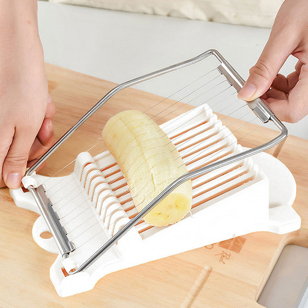 Stainless Steel Slicer Egg Vegetable Cheese Luncheon Meat Cutter Blade Wire AU