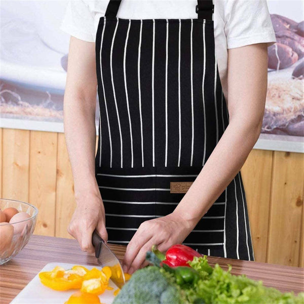 Adjustable Apron Hanging Neck Kitchen Baking Cooking Bar BBQ Chefs 2 Pockets AUS