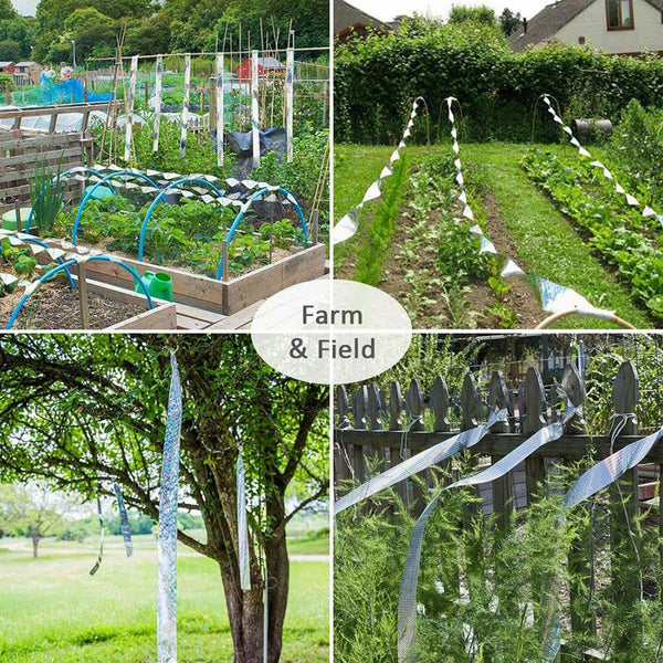 4.8cm x 110m Bird Repellent Laser Reflective Tape Garden Birds Deterrent Tapes
