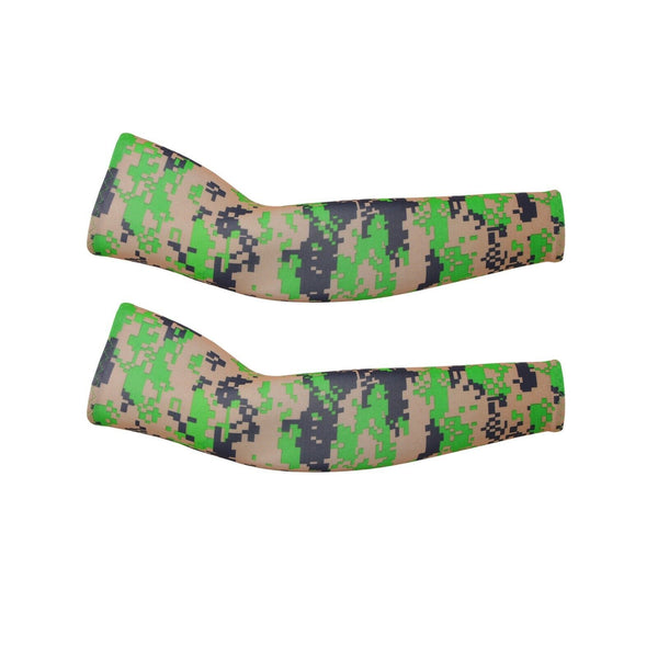Camouflage Army Cooling Sport Arm Stretch Sleeves Sun UV Protection Covers Cycling Golf Unisex - Lets Party