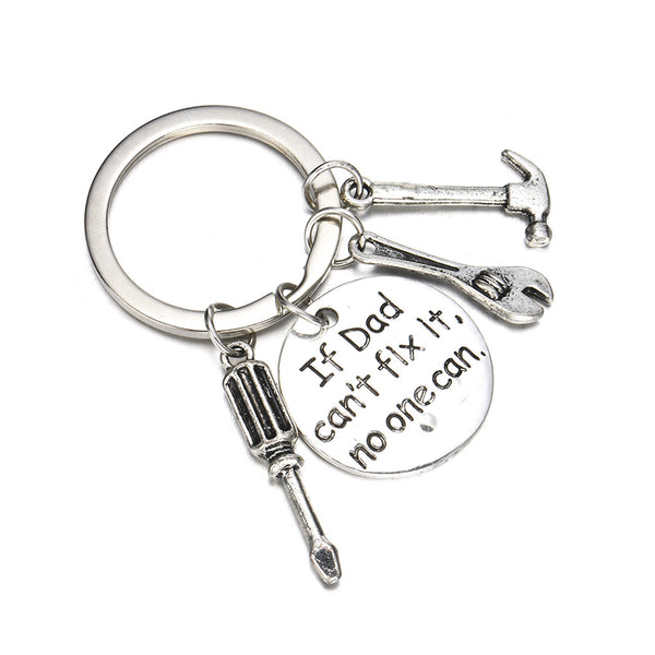 2pcs Hand Tools Keychain,Daddy Keyring Dad Gift Fathers Day Father Keychainy AU