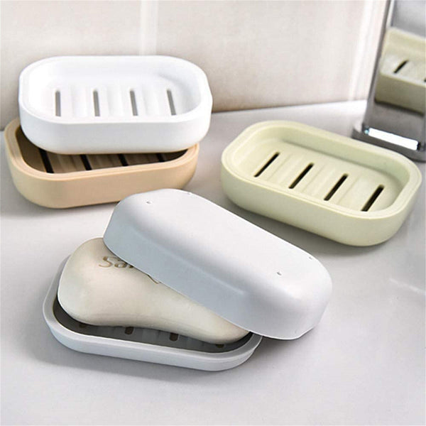 Soap Holder Dish Bathroom Shower Storage Plate Stand Box Container Case