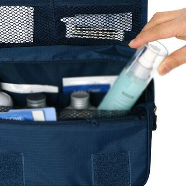 Travel Cosmetic Storage MakeUp Bag Folding Hanging Toiletry Wash Organizer Pouch