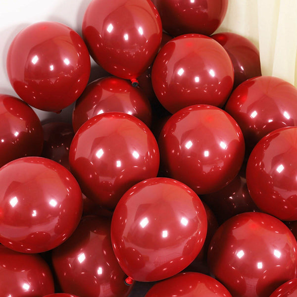 up to 50 pcs Ruby Red Balloons Pastel Candy Balloon Birthday Party Wedding 25 cm