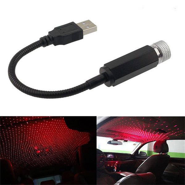 Car USB Star Ceiling Light Sky Projection Lamp Romantic Atmosphere Night Lights